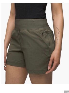prAna KOEN 5” Olive Green Athletic Hiking Shorts Medium Lightweight
